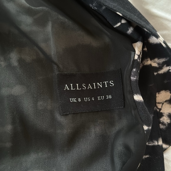 All Saints Kimodo in Black and Blush - Picture 9 of 10